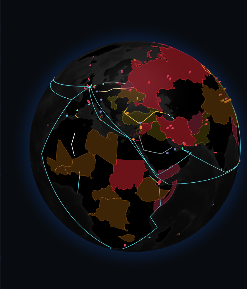 Reaper Intelligence War Room — live global threat map